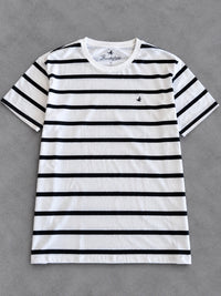 CAMISETA BROOKSFIELD BRANCA LISTRA PRETA