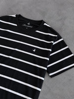 CAMISETA BROOKSFIELD PRETA LISTRA BRANCA