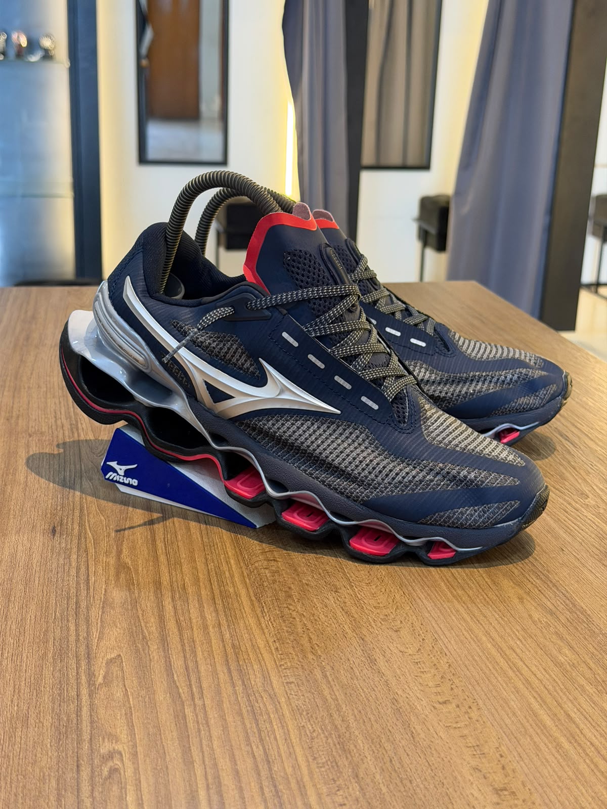 TÊNIS MIZUNO PRO 15 AZUL M/VERMELHO