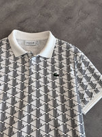 POLO LACOSTE  MONOGRAMA BRANCA