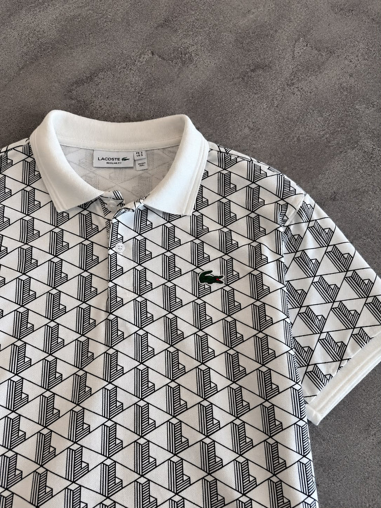 POLO LACOSTE  MONOGRAMA BRANCA