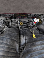 BERMUDA JOGADOR CITY DENIM CINZA SLIM RASGADINHA 100% ORIGINAL