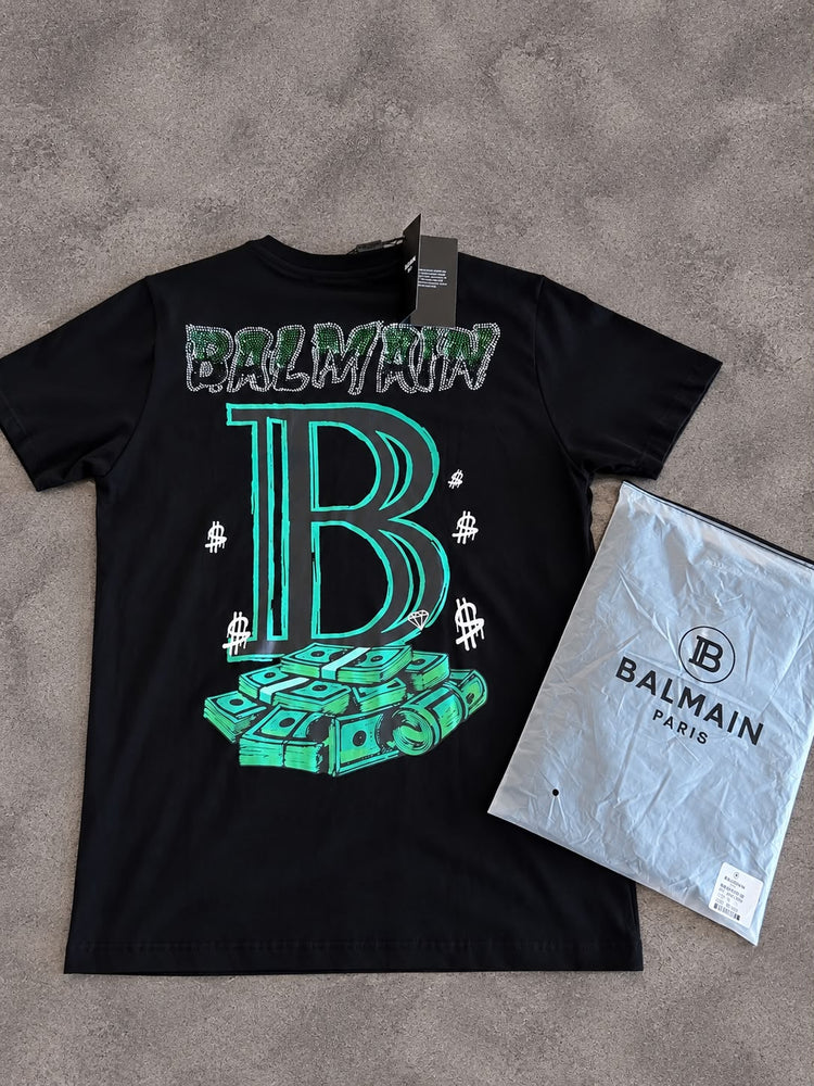 CAMISETA BALMAIN PEDRARIA EGIPICIA IMPORTADA