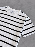 CAMISETA BROOKSFIELD BRANCA LISTRA PRETA