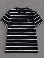 CAMISETA BROOKSFIELD PRETA LISTRA BRANCA