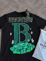 CAMISETA BALMAIN PEDRARIA EGIPICIA IMPORTADA