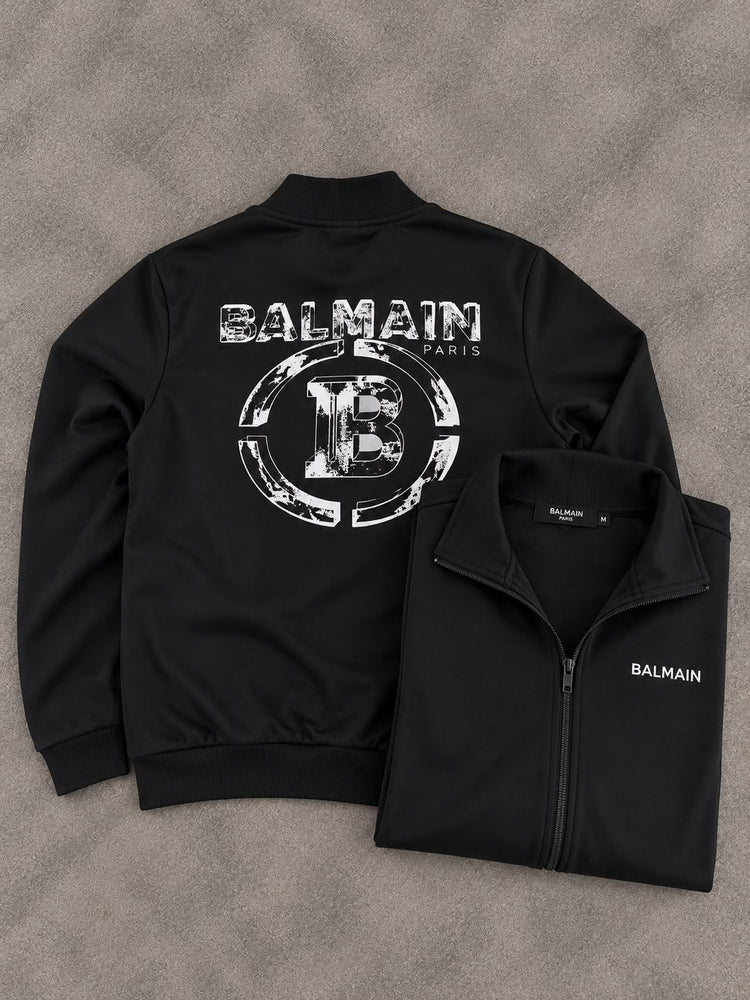 BLUSA BALMAIN IMPORTADA PRETA/BRANCA
