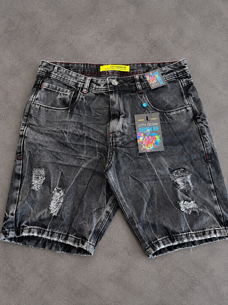 BERMUDA JOGADOR CITY DENUM CHUMBO ESCURO MANCHADA 100% ORIGINAL
