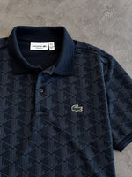 POLO LACOSTE MONOGRAMA PRETA
